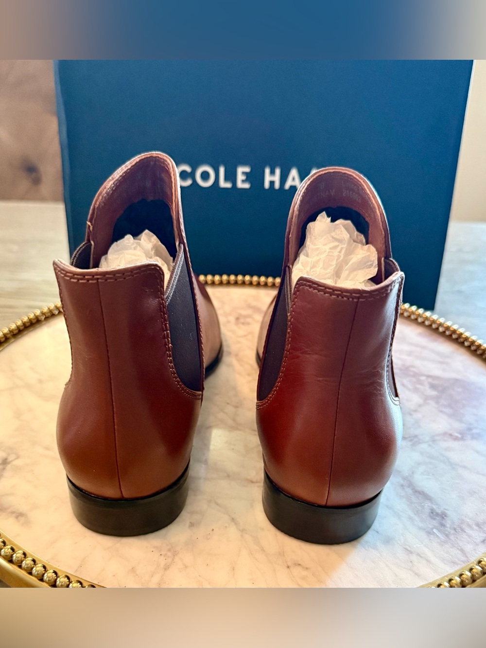 Cole Haan Women’s Brown Leather Chukka Boots/Booties | SZ. 7 (NWB) - Picture 7 of 9